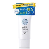 Will Cleanse Foot Cream, Quasi-drug, Unscented, 30g, Deodorant, Antiperspirant, Foot Odor Eliminator, Foot Deodorizer