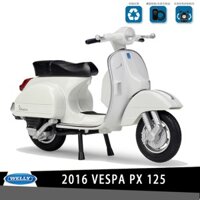 Willie WELLY VELLY VESPA PX 125CC (2016) Hợp Kim Được Ủy Quyền Xe Máy Mô Hình 1: 18 Xe Tay Ga Retro Little Sheep Bộ Sưu Tập Trang Trí