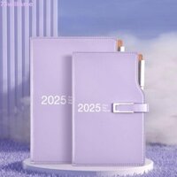 Willisme 2025 Tạp chí Sổ tay, Khóa PU mềm Vỏ kế hoạch chương trình nghị sự 2025 Sổ tay, Đồ dùng học tập Đa chức năng đơn giản 176 trang 365 ngày Notepad Công cụ lập kế hoạch hàng ngày