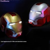 Willisme Anime Iron Man Mũ Đội Đầu, Đồ Chơi Lừa Mặt nạ Cosplay Dạ Quang, Sáng Tạo Prank Crazy Mũ Bảo Hiểm Nhựa Phát Sáng Mặt nạ Quà Tặng Sinh Nhật
