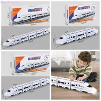 Willisme Mô phỏng Harmony Rail-car, Xi măng nhựa Linh kiện điện tử Đồ chơi xe lửa đường sắt tốc độ cao, Đồ chơi mô hình EMU điện sáng tạo có đèn âm thanh Quà tặng trẻ em