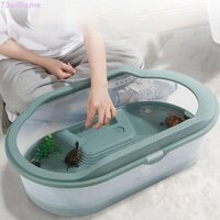 Willisme Rùa Bể Bền Đa Năng Nhỏ Phụ Kiện Thú Cưng Có Thể Tháo Rời Nhựa Bò Sát Môi Trường Sống