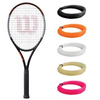 Wilson Burn 100S v4 Tennis Racquet - Strung with Synthetic Gut Racket String in Custom Colors - Best Racquet for Precision and Power