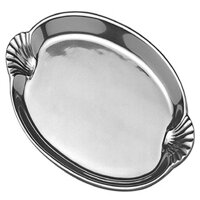 Wilton Armetale Sea Life Scallop Handled Oval Serving Tray, 10.75-Inch-by 16.5-Inch - 356234