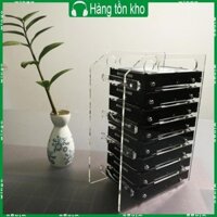 Win Nhiều Lớp Cứng Lồng Ổ Cứng Giá Đỡ Cho 3 5in HDD SSD DIY Lưu Trữ Acrylic Kệ Có Quạt Làm Mát Spa