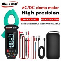 WINAPEX 268B Leakage Current Detect Clamp Meter 0.1mA high resolution True RMS Multimeter AC DC Clamp Meter