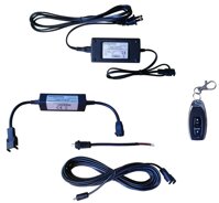 WindyNation Linear Actuator or DC Motor Power Supply + DPDT Wireless Remote Control Switch + 15 Foot Extension Cable