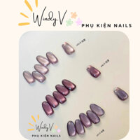 [Windy.V][MSHING99] Hũ mắt mèo ánh trăng tông tím mới 5g - sơn gel nail