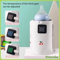 Winn Di Động USB Cho Bé Giữ Ấm Túi Du Lịch Sữa Ấm Cho Trẻ Sơ Sinh Bình Sữa Giữ Nhiệt Ấm Bao