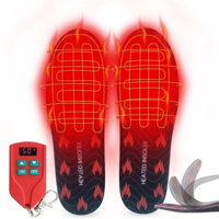 Winna Heated Boot Insoles Adjustable Temperature USB Rechargeable Winter Insole Foot Warmers with Wireless Remote for Ou