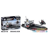 Winner 5119  TÀU CAO TỐC TẤN CÔNG SWAT bộ đồ chơi xếp lắp ráp ghép mô hình Justice Guard JUSTICE VANGUARD Cảnh Sát Bảo Vệ Hòa Bình 267 khối