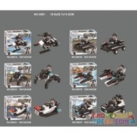 WINNER JEMLOU 5081F 5081A 5081B 5081C 5081D 5081E non Lego CHỐNG CHÁY NỔ ARES SIX IN ONE MECH bộ đồ chơi xếp lắp ráp ghép mô hình Swat Special Force SWAT GOD OF WAR Đặc Nhiệm