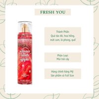 Winter Candy Apple - Full Xịt Thơm Toàn Thân Body Mist Bath & Body Works - fresh you