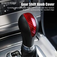 Winter064 Bánh Răng Chuyển Dịch Núm Nắp Đỏ Sợi Carbon Sang Số Đầu Cần Viền Trung Tâm Trang Trí Dán Thay Thế Cho Infiniti G35 g37 G25 FX35