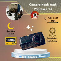 WINTOSEE V3 Camera hành trình Wintosee V3 hình ảnh 1296p siêu nét, Góc quay rộng, Chống ngược sáng