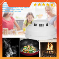 Wired Photoelectric Smoke Detector High Sensitive Smoke Alarm Sensor Fire Alert Protection Anti Burning Connect to Wired