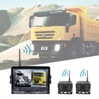Wireless 7-inch Car Digital Monitor Dual-Camera Recorder Digital Wireless Backup Rear View Camera 140° Lens Angle IP68 W