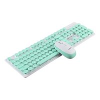 Wireless Keyboard and Mouse Comb 2.4GHz Full Size Wireless Keyboard Mouse Combo Set for Computer, Laptop, PC, Desktop, Notebook, Windows - blue