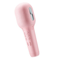 Wireless Microphone bluetooth V5.0 Low Latency 1800mAh Battery Portable Audio Video Recording Mic for Live KTV Fun