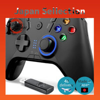 Wireless PC Game Controller with Macro Key Programming - Compatible with Steam Deck - Low Latency 2.4G Wireless - HD Vibration & Turbo Function - Adjustable Vibration and LED Brightness - Dual Joysticks (Black/Color)- Direct from Japan