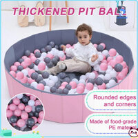 Wirlsweal 100 Cái / bộ 3 Màu Hố Bóng Đen Trắng Hồng Dày PE Chống Nghiền BPA Phthalate Miễn Phí An Toàn Trong Nhà Ngoài Trời Cho Bé Tập Đi Trẻ Em Vòng Đại Dương Bộ Đồ Chơi Bể Bơi