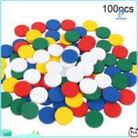 Wirlsweal 100 Cái / bộ Gỗ Nhiều Màu Sắc Đĩa Chip Toán Học Máy Trợ Giảng Đồ Chơi Trẻ Em