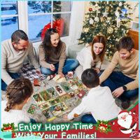 Wirlsweal 1000 Cái / bộ Giáng Sinh Mùa Vọng Ghép Hình 24 Ngày Xmas Đếm Ngược Ông Già Noel Xếp Hình Hộp Mù Trẻ Em Người Lớn Đồ Chơi Giáo Dục Quà Tặng Lễ Hội