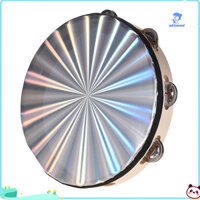 Wirlsweal 6 / 8 / 10inch Phản Quang Tambourine Một Hàng Chuông Jingle Nhạc Cụ Gõ