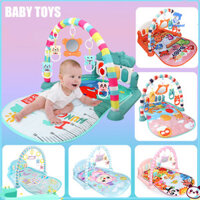 Wirlsweal Bé Chơi Thảm Có Treo Lục Lạc Đồ Chơi Ánh Sáng Và Âm Nhạc Bò Thảm Hoạt Động Cho Bé Tập Gym Chơi Piano Thảm Đồ Chơi Giáo Dục