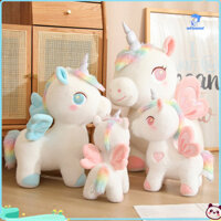 Wirlsweal Pegasus Sang Trọng Đồ Chơi Dây Buộc Nhuộm Sừng Dễ Thương Cánh Mini Ngựa Bay Sang Trọng Trang Trí Hoạt Hình Mềm Mại Thú Nhồi Bông Búp Bê Trang Trí Nhà Cửa Quà Tặng Sinh Nhật