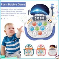 Wirlsweal Trẻ Em Đẩy Nhanh Bong Bóng Trò Chơi Giáo Dục Giảm Căng Thẳng Cầm Tay Bật Sáng Hoạt Hình Phi Hành Gia Chim Cánh Cụt Đẩy Nhanh Bong Bóng Bảng Điều Khiển Trò Chơi Cảm Giác Fidget Đồ Chơi