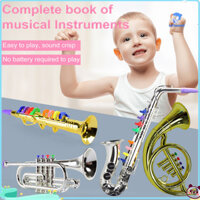 Wirlsweal Trẻ Em Nhạc Cụ Đồ Chơi Tập Đi Mini Saxophone Trumpet Pháp Sừng Trẻ Em Âm Nhạc Học Tập Đồ Chơi Giáo Dục Người Mới Bắt Đầu Bé Trai Bé Gái Quà Tặng