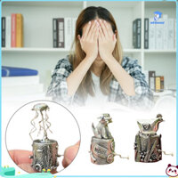 Wirlsweal Wind-up Màu Bạc Gà Con Automata Windup Chó Thạch Đồ Chơi Trang Trí Máy Tính Để Bàn Trẻ Em Người Lớn Phục Sinh Trứng Săn Giỏ Đồ Nhồi Bông Quà Tặng