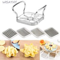 Wisathy 5 Cái / bộ Máy Cắt Khoai Tây Hướng Dẫn Sử Dụng Rau Củ Gia Đình
