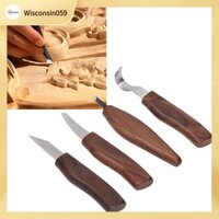 Wisconsin059 Công cụ điêu khắc gỗ 4PCS Hướng dẫn sử dụng Khắc thiết đặt độ cứng cao cho các dự án chế biến gỗ