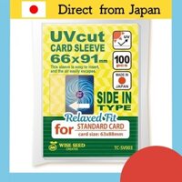 WISE SEED UV Cut Card Sleeve Side-in Type 66×91mm Loose Fit Standard Size-Regular Size Fade Prevention Horizontal Insert Sleeve UV Cut Card Sleeve Card Storage Protection (Loose Fit Standard Size: 100 sheets)

WISE SEED UV Cut Card Sleeve Side-in Type 64×