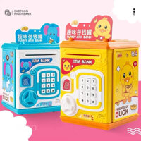 WISLEO Ống Heo Tiết Kiệm mini Thông Minh Có Mật Khẩu Vân Tay Cho Bé