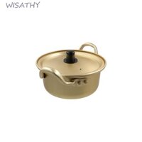 Wisshy Nồi Mì Dụng Cụ Nhà Bếp Nấu Nhỏ Vàng Có Nắp Nồi Nhôm