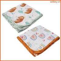 Wit 120x120cm Cầu Vồng Tre Cotton Chăn Cho Bé Sơ Sinh Chăn Ga Gối Cho Bé Tập Đi Trẻ Em Tắm Gạc Quấn Bọc Sleepsack