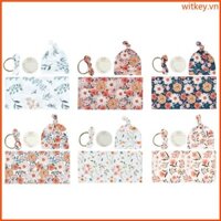 Wit 4 Trẻ Sơ Sinh Đầm Chăn Mũ Băng Đô Bộ Khăn Tắm Quấn Vải Có Mũ Bà Bầu Cho Bé Tắm Cho Bé Trai Bé Gái