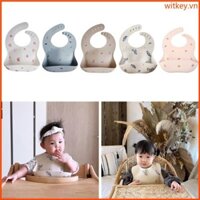 Wit In Hoạt Hình Trẻ Tập Đi Yếm Silicon Túi Chống Thấm Nước Chống Dầu Silicone Yếm