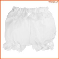 Wit Nữ Xù Ren Viền Bí Ngô Quần Short Thời Trang Nhật Bản Nơ Rời Bloomer Quần