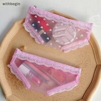 Wit Quần Đùi Hình Túi Đựng Mỹ Phẩm Du Lịch Lưới Thời Trang Túi Vệ Sinh Trang Điểm Túi Bảo Quản Dây Kéo Rõ Ràng Túi Đựng Mỹ Phẩm n