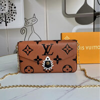 (with box and stock) Authentic Louis Vuitton New High Quality Women's Chain Shoulder Bag, LV Classic Fashion Three Piece Crossbody Bag, M69515 Size: 21 x 12 x 3cm