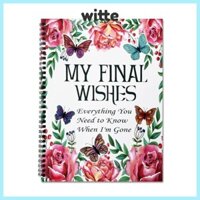 Witte Butterfly End of Life Planner, Giảm căng thẳng Mọi thứ bạn cần biết khi tôi đi Sổ tay kế hoạch di sản, Sách chương trình nghị sự CUỐI CÙNG CỦA TÔI