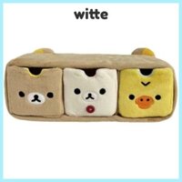 Witte Rilakkuma Tủ quần áo gấu thư giãn, Lưu trữ văn phòng phẩm Kawaii sang trọng, Hộp ngăn hoạt hình vui nhộn 2025