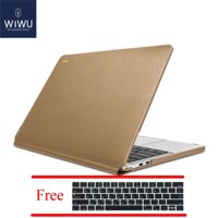 WIWU 2016/2017 MacBook Pro 13 Inch Da PU Ốp Lưng Cứng A1706/A1708 Chống Nước Laptop Bao