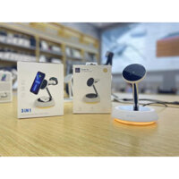 WIWU Power Air 3 in 1. Dock sạc thông minh Wi-W002 cho điện thoại, tai nghe và đồng hồ thông minh