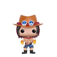 WJK One Piece Ace Q Version Figure, Ace Big Head Doll, One Piece Genuine Character Model