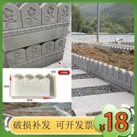 WKP0 sân vườn hàng rào gạch khuôn xây dựng ngoài trời hàng rào nhỏ hàng rào sân vườn bê tông đặc biệt trọn bộ màu đen